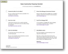 Home Purchase Financing Checklist